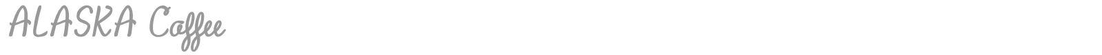 Alaska Coffee font preview